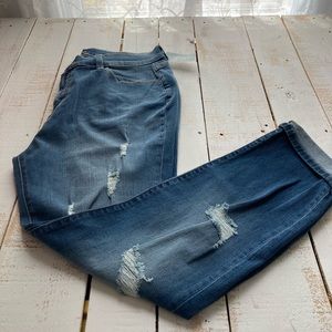 Forever 21+ Destressed Jeans